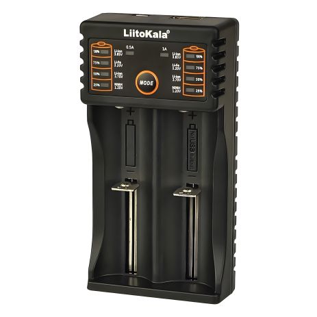 Сетевое зарядное устройство LiitoKala Lii-202 для аккумуляторов 18650/ АА/ ААА и других, 2 слота Сетевое зарядное устройство LiitoKala Lii-202 для аккумуляторов 18650/ АА/ ААА и других, 2 слота