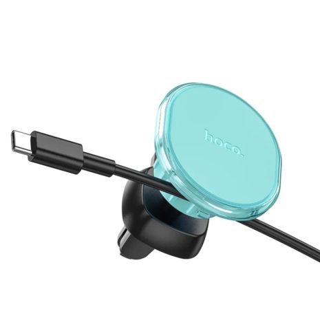 Автотримач Hoco H1 Crystal magnetic бірюзовий