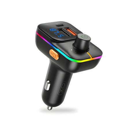 Автомобільний модулятор XO BCC09 Smart Bluetooth MP3 з TF card slot +PD 25W Car charger Ambient light чорний Автомобільний модулятор XO BCC09 Smart Bluetooth MP3 з TF card slot +PD 25W Car charger Ambient light чорний