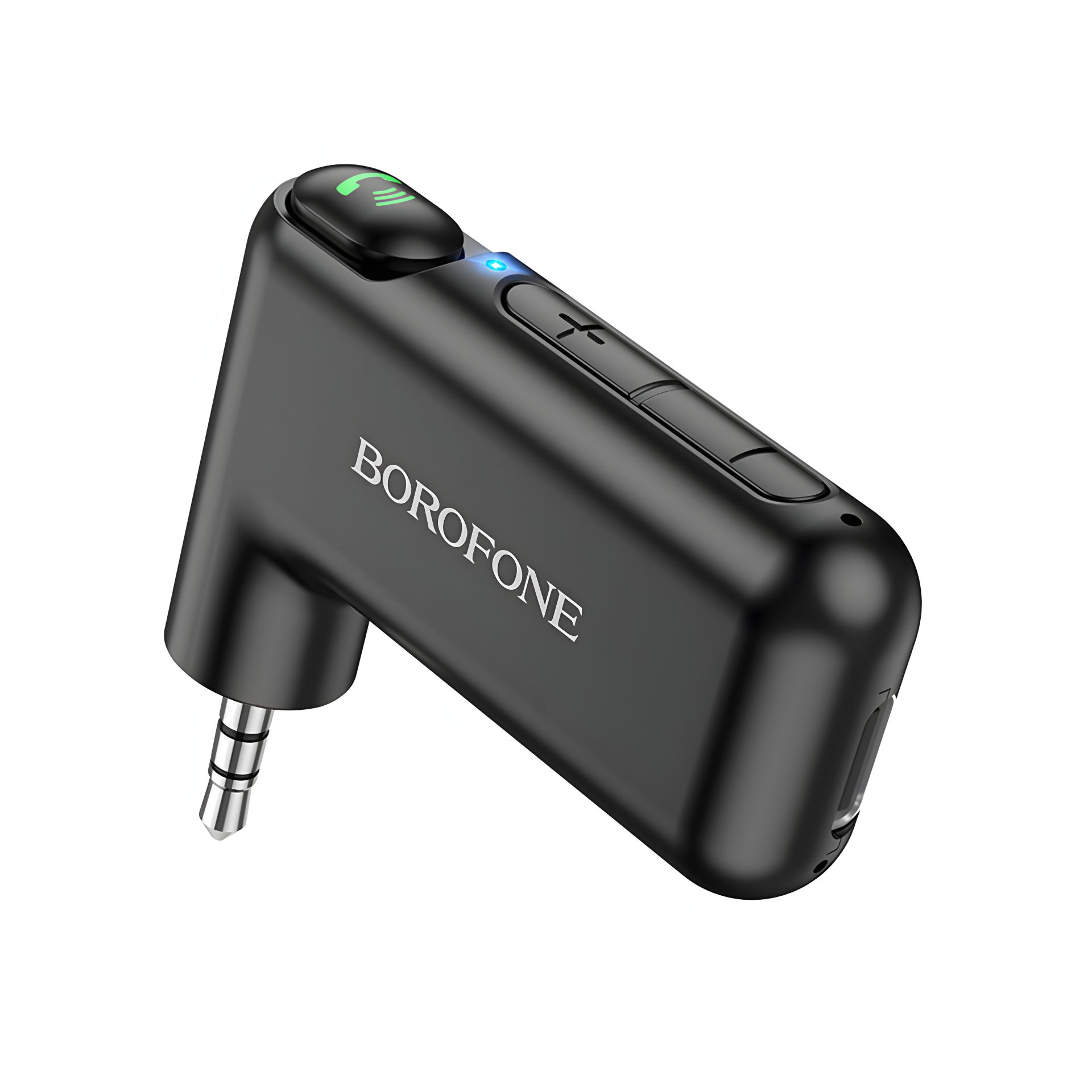 Модулятор Borofone BC35 Wideway: car AUX BT receiver, 150 mAh, чорний Модулятор Borofone BC35 Wideway: car AUX BT receiver, 150 mAh, чорний