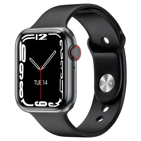Смарт годинник Hoco Y1 BT Call, Track, HeartRate, IP68, BT3.0, BT4.0, 230mAh, 2-3d, чорний Смарт годинник Hoco Y1 BT Call, Track, HeartRate, IP68, BT3.0, BT4.0, 230mAh, 2-3d, чорний