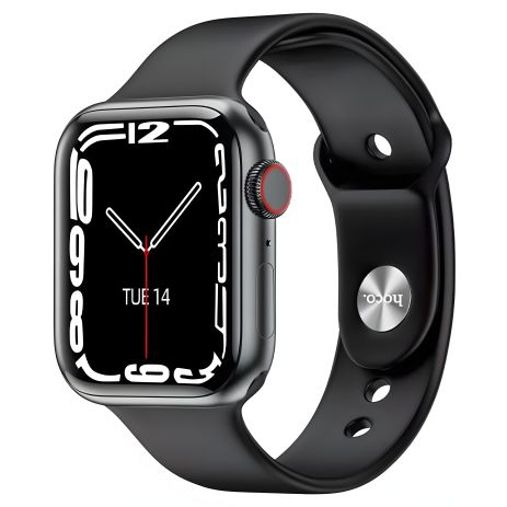 Смарт годинник Hoco Y1 BT Call, Track, HeartRate, IP68, BT3.0, BT4.0, 230mAh, 2-3d, чорний Смарт годинник Hoco Y1 BT Call, Track, HeartRate, IP68, BT3.0, BT4.0, 230mAh, 2-3d, чорний