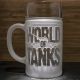 Пивной бокал World of Tanks "Мир танков" с гравировкой, 1 литр Пивной бокал World of Tanks "Мир танков" с гравировкой, 1 литр
