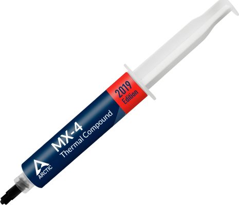 Термопаста ARCTIC MX-4, 8,5 Вт/(мК), 870 пуаз, 2,5 г/см³, 45г, 2019 Edition, 3,8 × 10¹³ Омсм