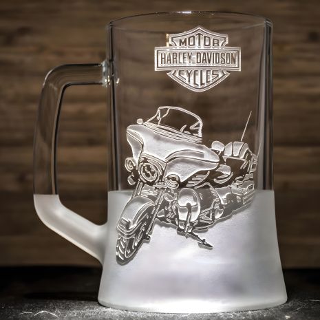 Бокал для пива з гравіюванням Harley Davidson - подарунок мотоциклісту Харлі Девідсон Харлей Бокал для пива з гравіюванням Harley Davidson - подарунок мотоциклісту Харлі Девідсон Харлей