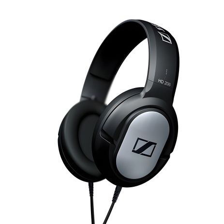 Наушники Sennheiser HD 206, 3.5 мм, с глубоким басом, шумоподавление, для iPhone, Android