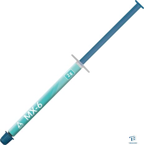 Термопаста ARCTIC MX-6, -50 ~ 150 °C, 45000 Poise, 1.8 x 10¹² Омсм, 7,5 кВ/мм, 2г