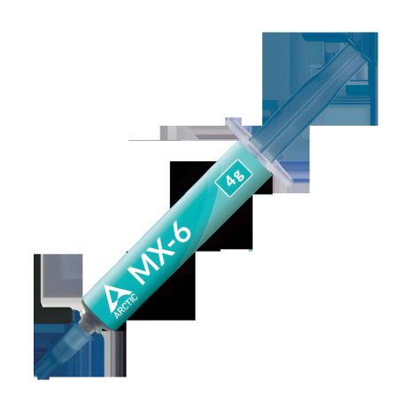 Термопаста ARCTIC MX-6, -50 ~ 150 °C, 45000 Poise, 1.8 x 10¹² Омсм, 7,5 кВ/мм, 4г