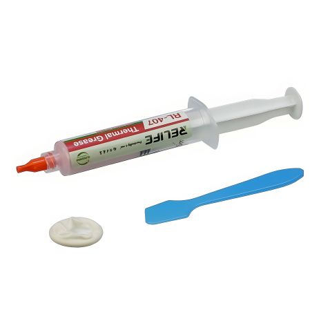 Розовая силиконовая термопаста Relife RL-407, 20г, теплопроводность 6 W/mK, в шприце