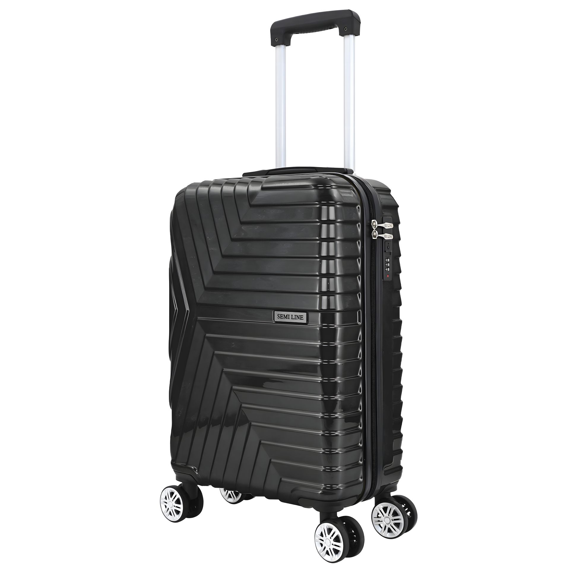 Черный чемодан Semi Line 20" (S) (T5765-1) Черный чемодан Semi Line 20" (S) (T5765-1)