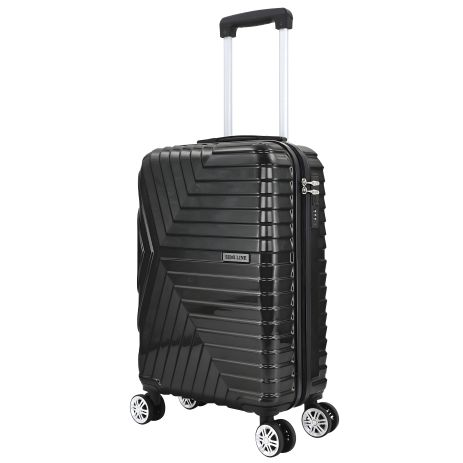 Чорна валіза Semi Line 20" (S) (T5765-1) Чорна валіза Semi Line 20" (S) (T5765-1)