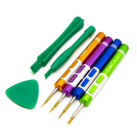 Baku BA-3336-A Набор инструментов (отвёртки: Y0.6, пенталоб 0.8, +1.5, Pinhead +2.5, медиатор, две лопатки)