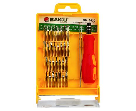 Baku BK-3032 Набор инструментов (ручка, 32 насадки, изогнутый пинцет)