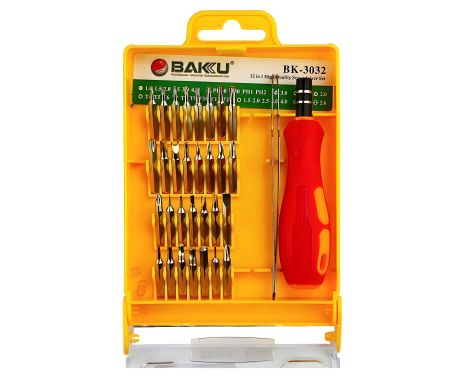 Baku BK-3032 Набор инструментов (ручка, 32 насадки, изогнутый пинцет)
