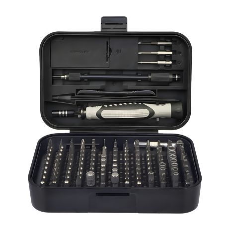 Набор инструментов Aida A-130in1 (ручка, 120 бит, 2 удлинителя, пинцет, лопатка, 3 медиатора, присоска, SIM-ключ)