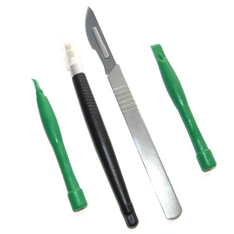 Инструментальный набор BK-7280-D Baku (скальпель, шпателёк, две лопатки для разборки корпусов)