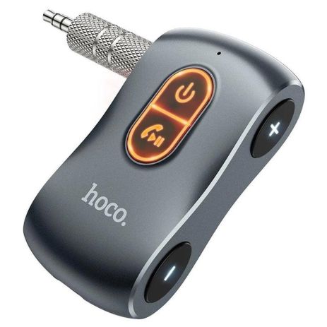 Bluetooth аудіо ресивер Hoco E73, BT5.0, 200mAh, 10h, (сірий)