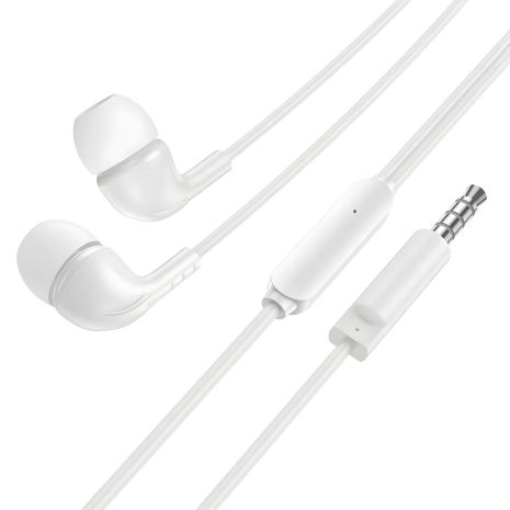 Навушники Borofone BM83 Craft universal earphones with mic білі