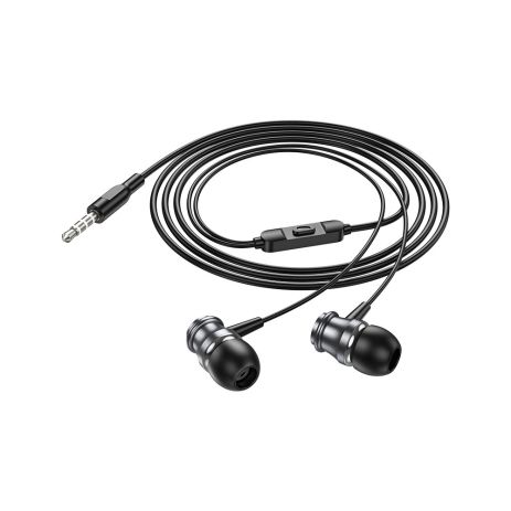 Навушники Borofone BM75 Platinum металеві універсальні earphones with microphone 1.2m (сірий)