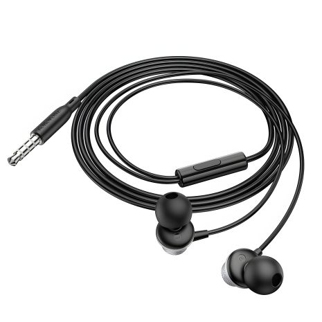 Навушники провідні вакуумні Borofone BM78 з мікрофоном Jack 3.5 сірі Навушники провідні вакуумні Borofone BM78 з мікрофоном Jack 3.5 сірі