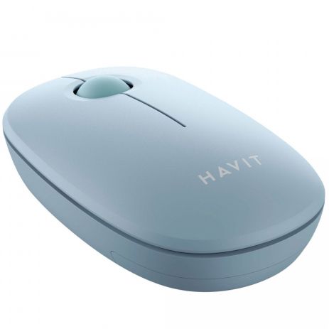 Бездротова миша HAVIT HV-MS57GT Light Blue, 1600 DPI, 2.4 ГГц, компактна, оптична