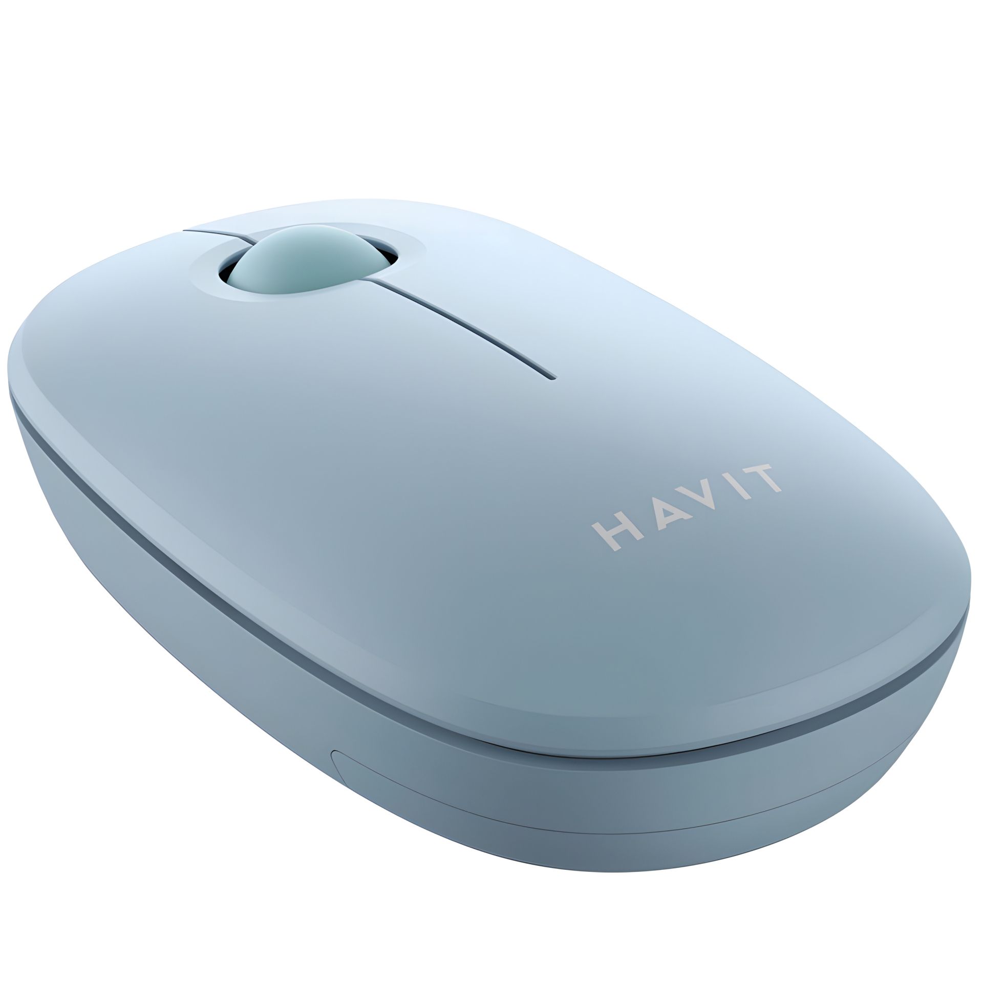 HAVIT бездротова миша HV-MS57GT Light Blue, 1600 DPI, 2.4 ГГц, компактна, оптична HAVIT бездротова миша HV-MS57GT Light Blue, 1600 DPI, 2.4 ГГц, компактна, оптична