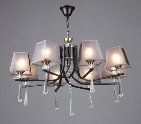 Класична люстра підвісна Sirius B NH6444/8 BK+COP Класична люстра підвісна Sirius B NH6444/8 BK+COP