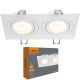 Двойной врезной светильник VIDEX 2xGU10, белый, макс. 2х30W (VL-SPF23S-W)