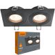 Двойной врезной светильник VIDEX 2xGU10, черный, макс. 2х30W (VL-SPF23S-B)
