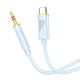 AUX кабель Hoco UPA30 Type-C to Jack 3.5 1m blue AUX кабель Hoco UPA30 Type-C to Jack 3.5 1m blue