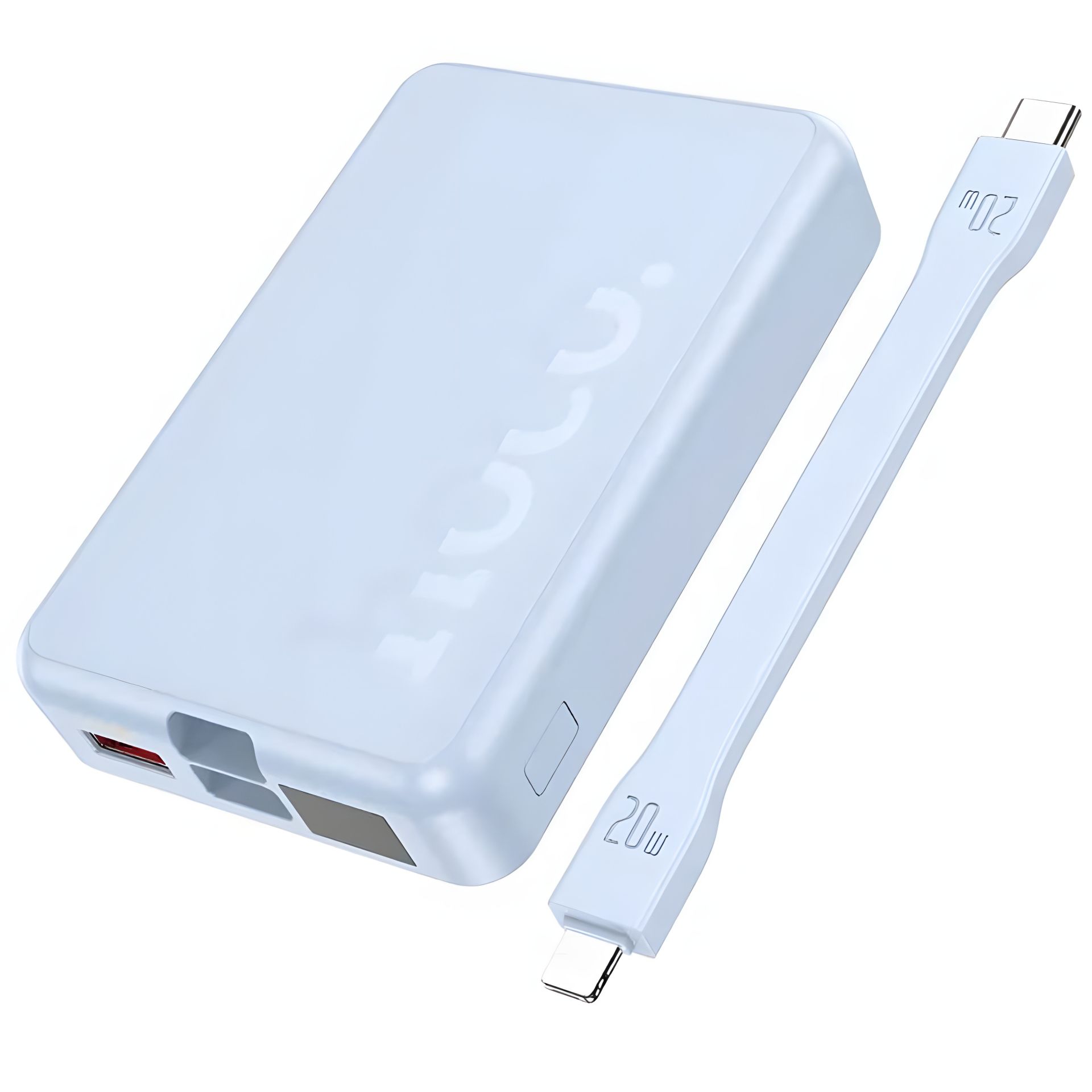 Power bank Hoco Q24 10000mAh 22.5W PD 20W магнітний з функцією бездротової зарядки blue Power bank Hoco Q24 10000mAh 22.5W PD 20W магнітний з функцією бездротової зарядки blue