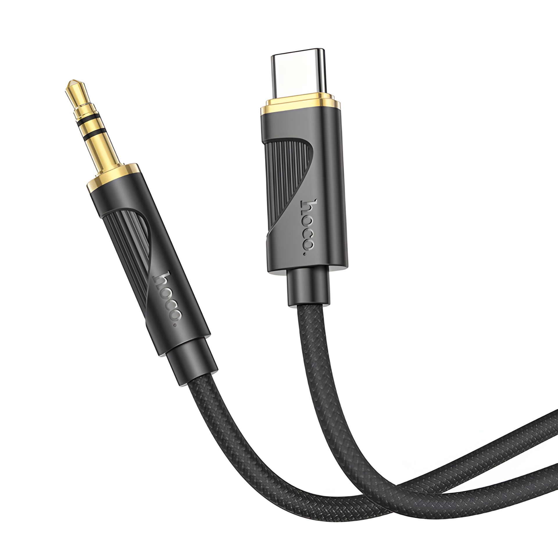 AUX кабель Hoco UPA30 Type-C to Jack 3.5 1m black AUX кабель Hoco UPA30 Type-C to Jack 3.5 1m black
