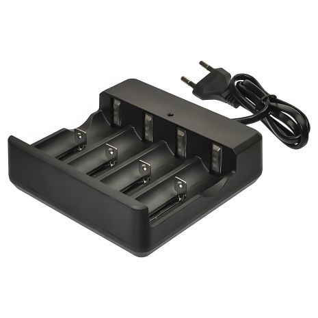 Сетевое зарядное устройство MD-484A 4.2V 1000mA для аккумуляторов 18650/ 16340/ 26650/ 14500 и других, 4 слота Сетевое зарядное устройство MD-484A 4.2V 1000mA для аккумуляторов 18650/ 16340/ 26650/ 14500 и других, 4 слота