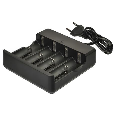 Мережевий зарядний пристрій MD-484A 4.2V 1000mA для акумуляторів 18650/16340/26650/14500 та інших, 4 слоти (Зарядний пристрій) Мережевий зарядний пристрій MD-484A 4.2V 1000mA для акумуляторів 18650/16340/26650/14500 та інших, 4 слоти (Зарядний пристрій)