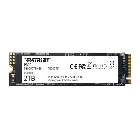 SSD M.2 Patriot P300 2TB, NVMe 2280, PCIe 3.0x4, 3D NAND TLC