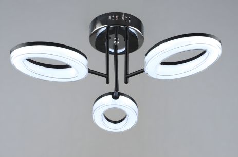 Люстра світлодіодна акрилова Sirius B YH1100/3 BK+CH