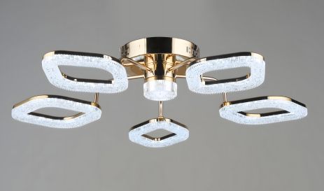 Світлодіодна люстра акрилова Sirius B YH1190/5+1 FGD