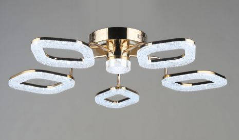 Світлодіодна люстра акрилова Sirius B YH1190/5+1 FGD