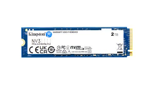 SSD M.2 Kingston NV3 2000GB NVMe 2280 PCIe 4.0 x4 3D NAND SSD M.2 Kingston NV3 2000GB NVMe 2280 PCIe 4.0 x4 3D NAND
