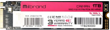 SSD M.2 Wibrand Caiman 1TB NVMe 2280 PCIe 3.0 3D NAND SSD M.2 Wibrand Caiman 1TB NVMe 2280 PCIe 3.0 3D NAND