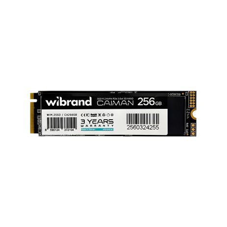 SSD M.2 Wibrand Caiman 256GB, NVMe, 2280, PCIe 3.0, 3D NAND SSD M.2 Wibrand Caiman 256GB, NVMe, 2280, PCIe 3.0, 3D NAND