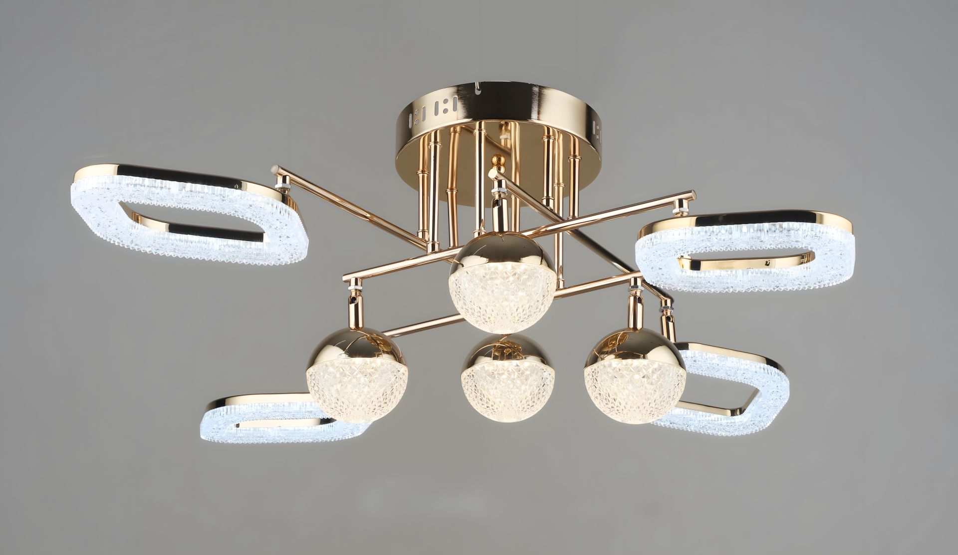 Акриловая светодиодная люстра Sirius B YH1185/4+4 FGD Акриловая светодиодная люстра Sirius B YH1185/4+4 FGD