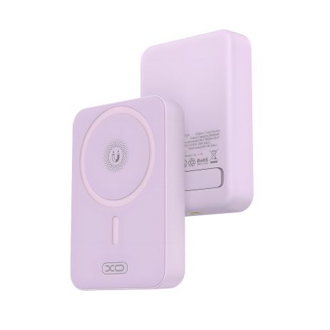 Повербанк XO PR231 Magnetic 15W wireless charging+PD20W 10000mAh Фиолетовый Повербанк XO PR231 Magnetic 15W wireless charging+PD20W 10000mAh Фиолетовый