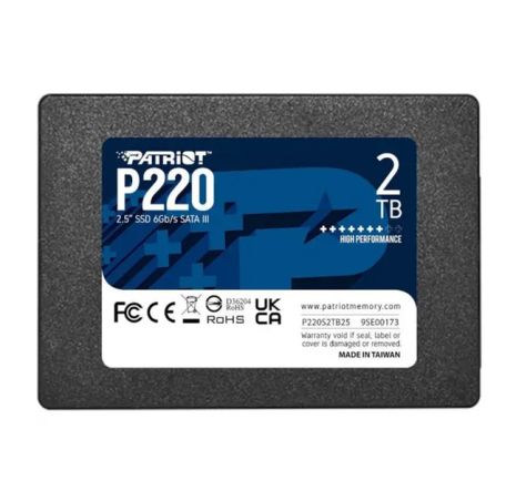 SSD Patriot P220 2TB 2.5" 7mm SATAIII