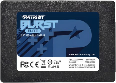 SSD Patriot Burst Elite 240GB 2.5" 7mm SATAIII TLC 3D SSD Patriot Burst Elite 240GB 2.5" 7mm SATAIII TLC 3D