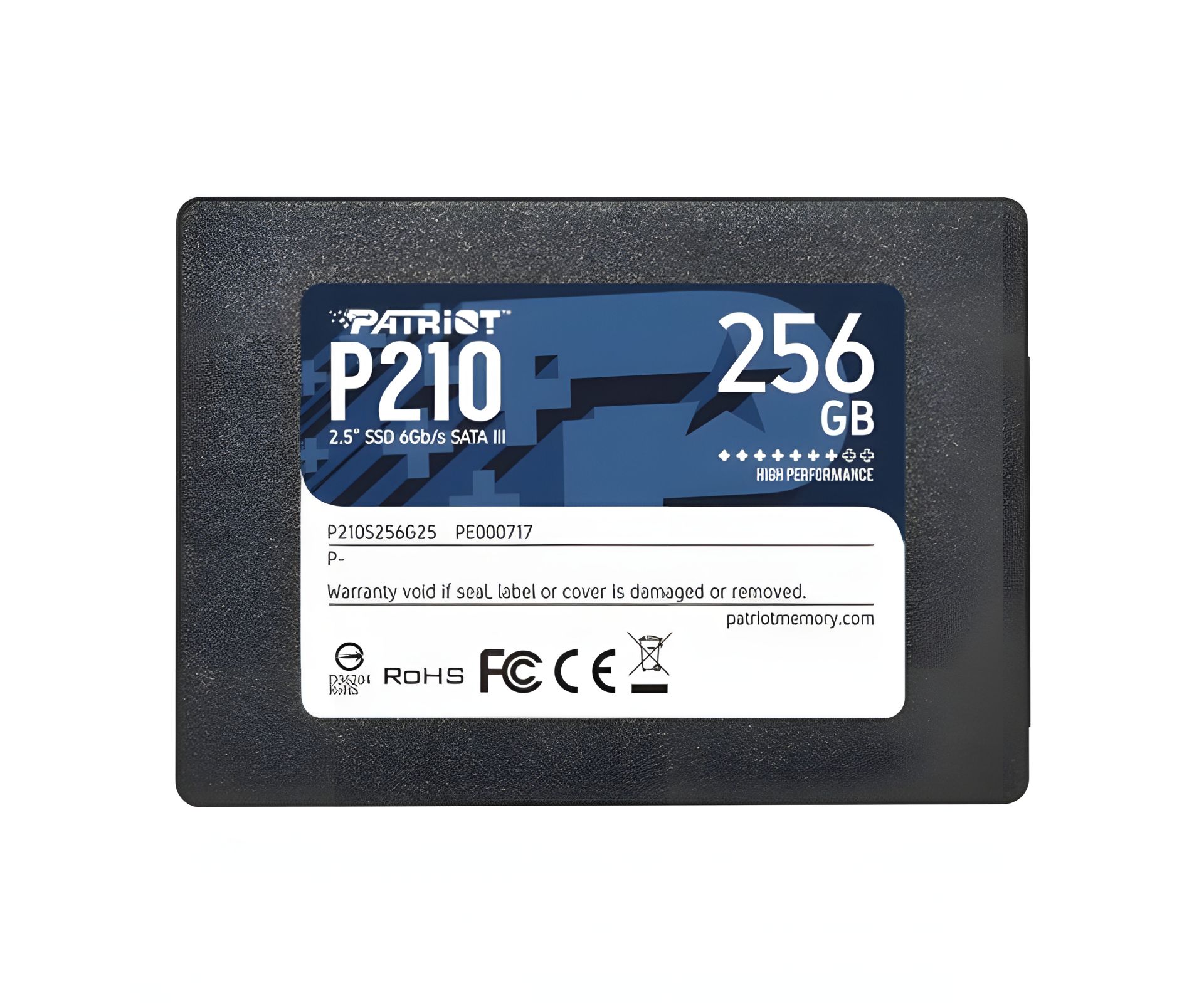SSD Patriot P210 256GB 2.5" 7mm SATAIII 3D QLC SSD Patriot P210 256GB 2.5" 7mm SATAIII 3D QLC