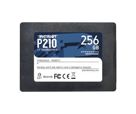 SSD Patriot P210 256GB 2.5" 7mm SATAIII 3D QLC SSD Patriot P210 256GB 2.5" 7mm SATAIII 3D QLC
