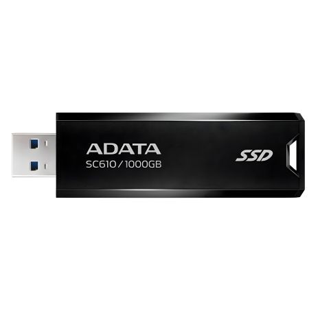 SSD ADATA SC610 1TB USB 3.2 550/500Mb/s Black SSD ADATA SC610 1TB USB 3.2 550/500Mb/s Black