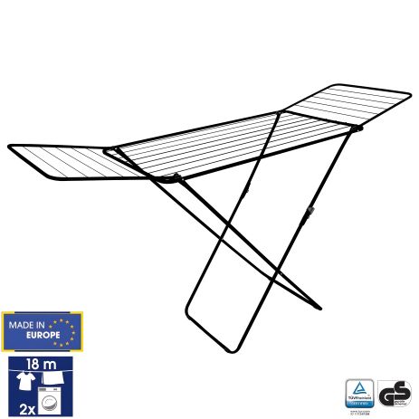 Підлогова сушарка для білизни Casa Si Kolibri 18m Black (CS42191C06E) Підлогова сушарка для білизни Casa Si Kolibri 18m Black (CS42191C06E)