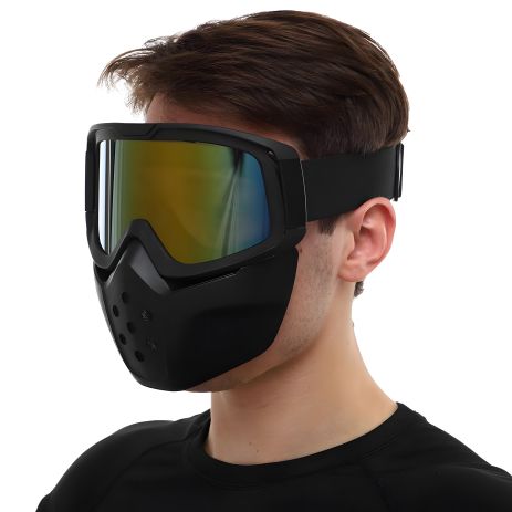 Захисна маска-трансформер Sport Cross ВМ-9339, хамелеон дзеркальна